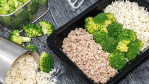 Ground Turkey, Rice & Broccoli