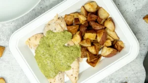 Chicken Tenders with Chimichurri Aioli & Red Potatoes