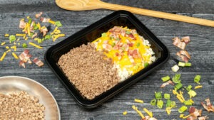 Loaded Cauliflower Rice & Beef Dinner