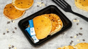 Double Chocolate Chip Protein Pancakes
