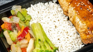 Sesame Teriyaki Salmon Stir Fry